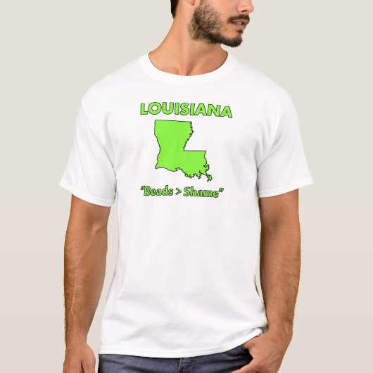 T-shirt Louisiane - Perles > Honte (Devant)