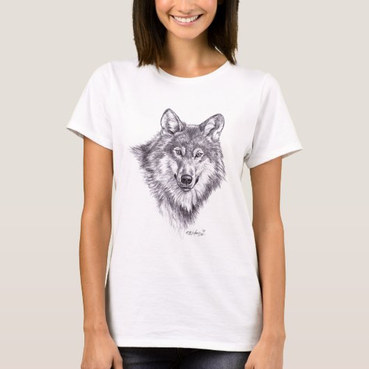 T-shirt loup (Devant)