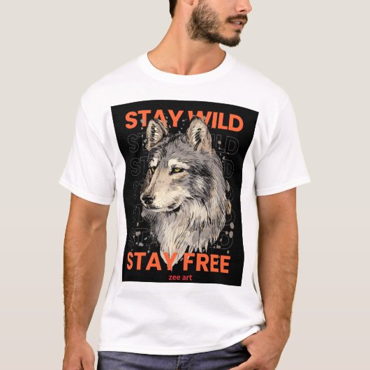 T-shirt loup (Devant)