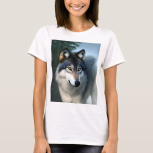 T-shirt Loup Arctique Sans Peur,  
