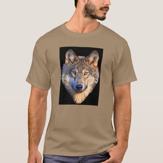 T-shirt Loup attentif (Devant)