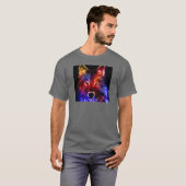 T-SHIRT LOUP AU NÉON (Devant entier)
