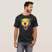 T-shirt Loup avec le visage (Devant entier)
