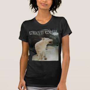 T-shirt Loup blanc