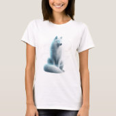 T-shirt Loup blanc mystique - Gardien du royaume de l'Espr (Devant)