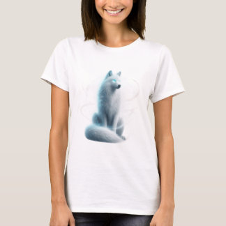 T-shirt Loup blanc mystique - Gardien du royaume de l'Espr