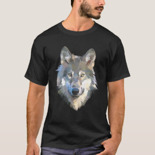 T-shirt Loup blanc réaliste Poster de animal réaliste