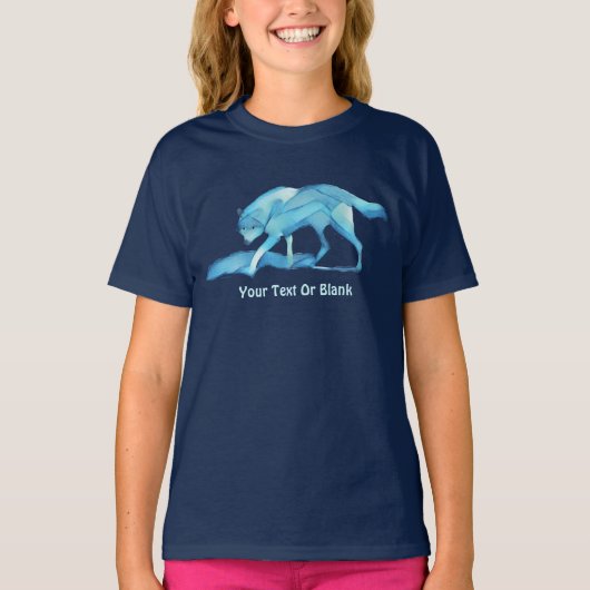 T-shirt Loup bleu (Devant)