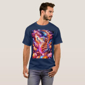 T-shirt Loup coloré Abstrait (Devant entier)