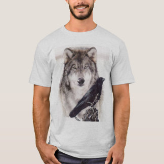 T-shirt loup-corneille