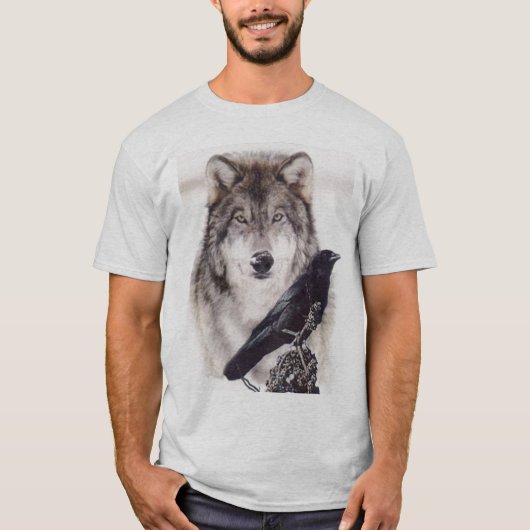 T-shirt loup-corneille (Devant)