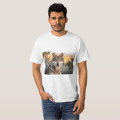 T-shirt Loup dans la nature (Devant entier)