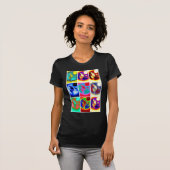T-shirt Loup d'art pop (Devant entier)