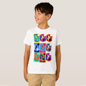 T-shirt Loup d'art pop (Devant entier)