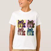T-shirt Loup d'art pop (Devant)