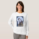 T-shirt Loup de ConnecticutHowling (Devant entier)