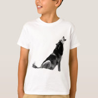 Loup de Howling blanc noir