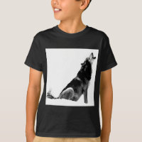 Loup de Howling blanc noir