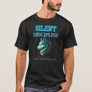 T-shirt Loup de la Discipline Silencieuse – Concentration