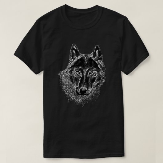 T-shirt Loup de la pleine lune (Design devant)