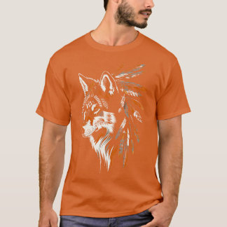 T-shirt Loup de la tribu amérindienne des Indiens