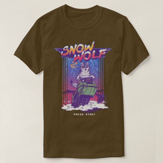 T-shirt Loup de Neige (Design devant)