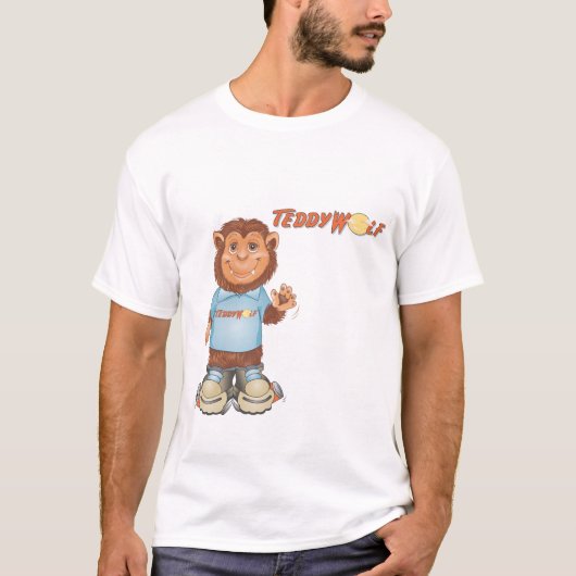 T-shirt Loup de nounours "fracas pour l'argent liquide " (Devant)