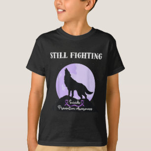 T-shirt Loup de sensibilisation à la prévention du suicide