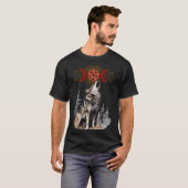 T-shirt Loup d'hiver enchanté (Devant entier)