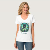 T-shirt Loup d'hiver mignon personnalisable (Devant entier)