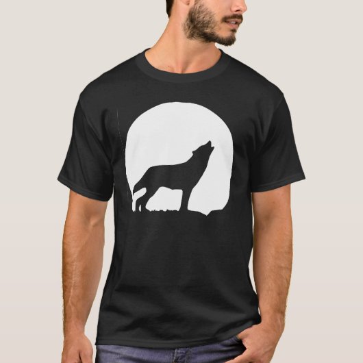 T-shirt loup d'hurlement (Devant)