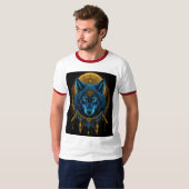 T-shirt Loup doré (Devant entier)