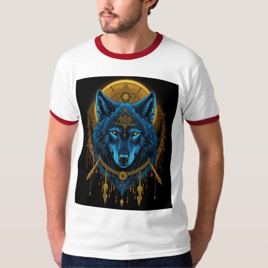 T-shirt Loup doré (Devant)
