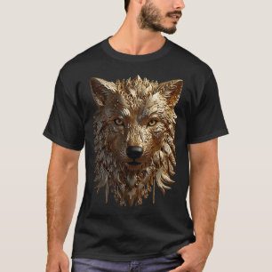 T-shirt Loup doré