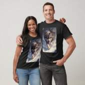 T-shirt Loup en hiver (Unisexe)
