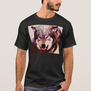 T-shirt Loup en neige