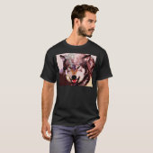 T-shirt Loup en neige (Devant entier)