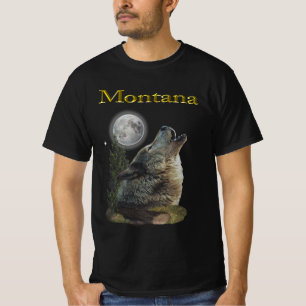 T-shirt loup et lune
