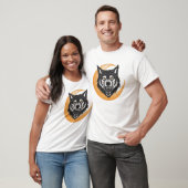 T-shirt Loup et lune (Unisexe)
