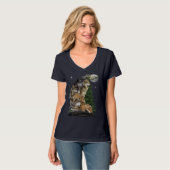 T-shirt Loup et lune (Devant entier)