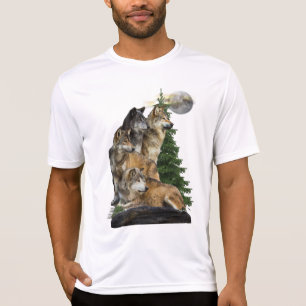 T-shirt Loup et lune