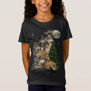 T-Shirt Loup et lune