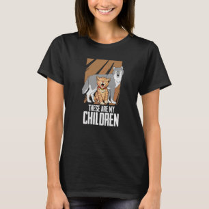 T-shirt Loup Et Un Chat Loups Animaux Sauvages Voici Mon C