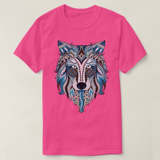 T-shirt Loup ethnique Alpha Wolf (Design devant)