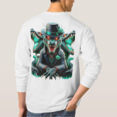 T-Shirt Loup Féroce & Dragon Rouge (Dos)