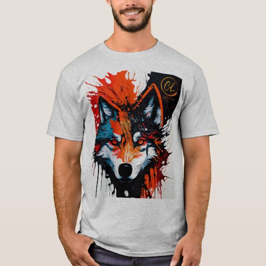T-shirt Loup-feu (Devant)