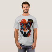 T-shirt Loup-feu (Devant entier)
