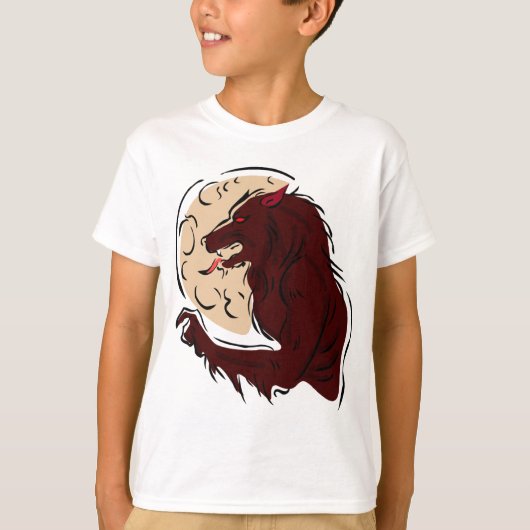 T-shirt Loup-garou affamé (Devant)