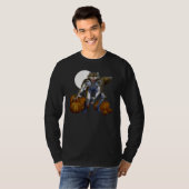 T-shirt Loup-garou dans la correction de citrouille (Devant entier)