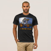 T-shirt Loup-garou dans la correction de citrouille (Devant entier)